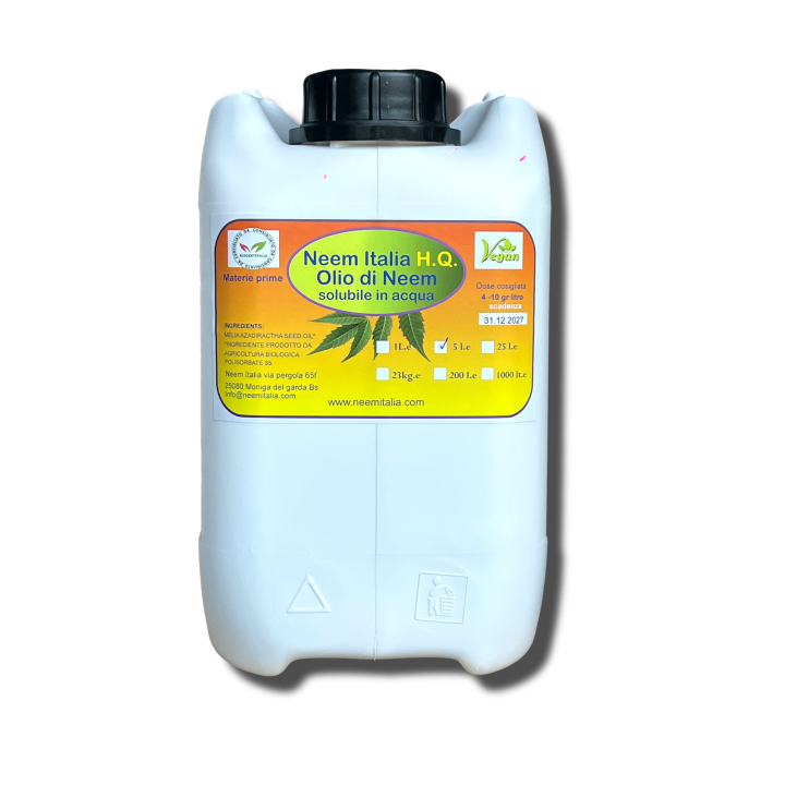 Olio di Neem Solubile 1L, 5L e 25L | Neem Italia