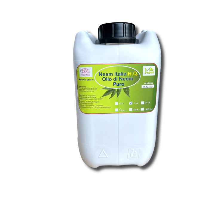 Olio di Neem Puro 1L, 5L e 25L | Neem Italia