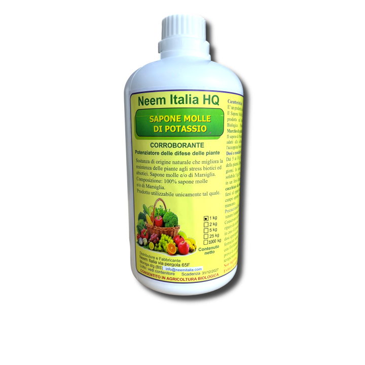 Sapone Molle di Potassio 1, 5 e 25 kg | Neem Italia