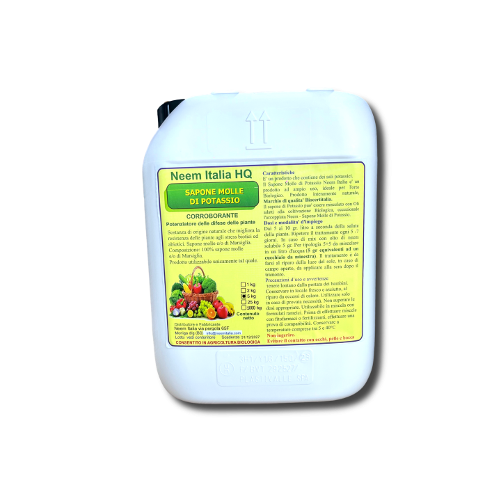 Sapone Molle di Potassio 1, 5 e 25 kg | Neem Italia
