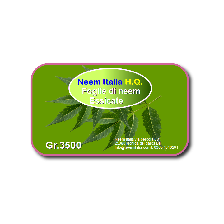Foglie di Neem Sbriciolate 3,5 kg | Neem Italia