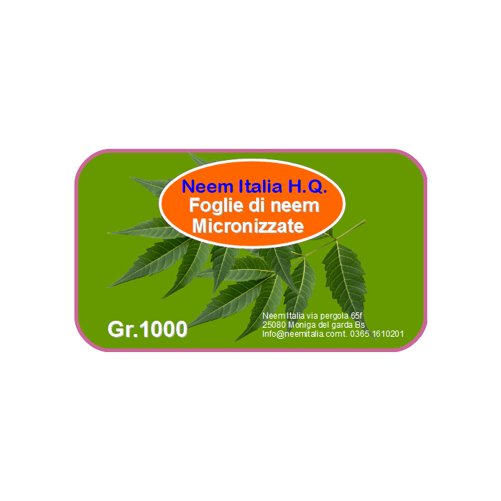 Foglie di Neem Micronizzate 1 kg | Neem Italia