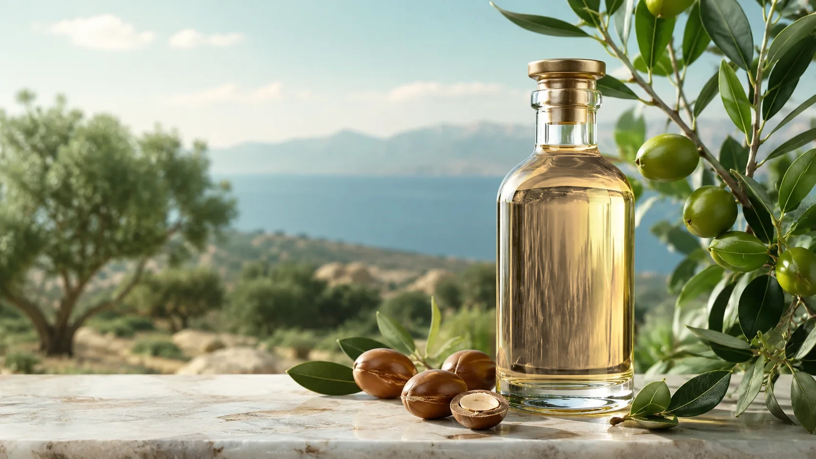 Neem Italia - Olio di Argan con pianta e frutti di Argan