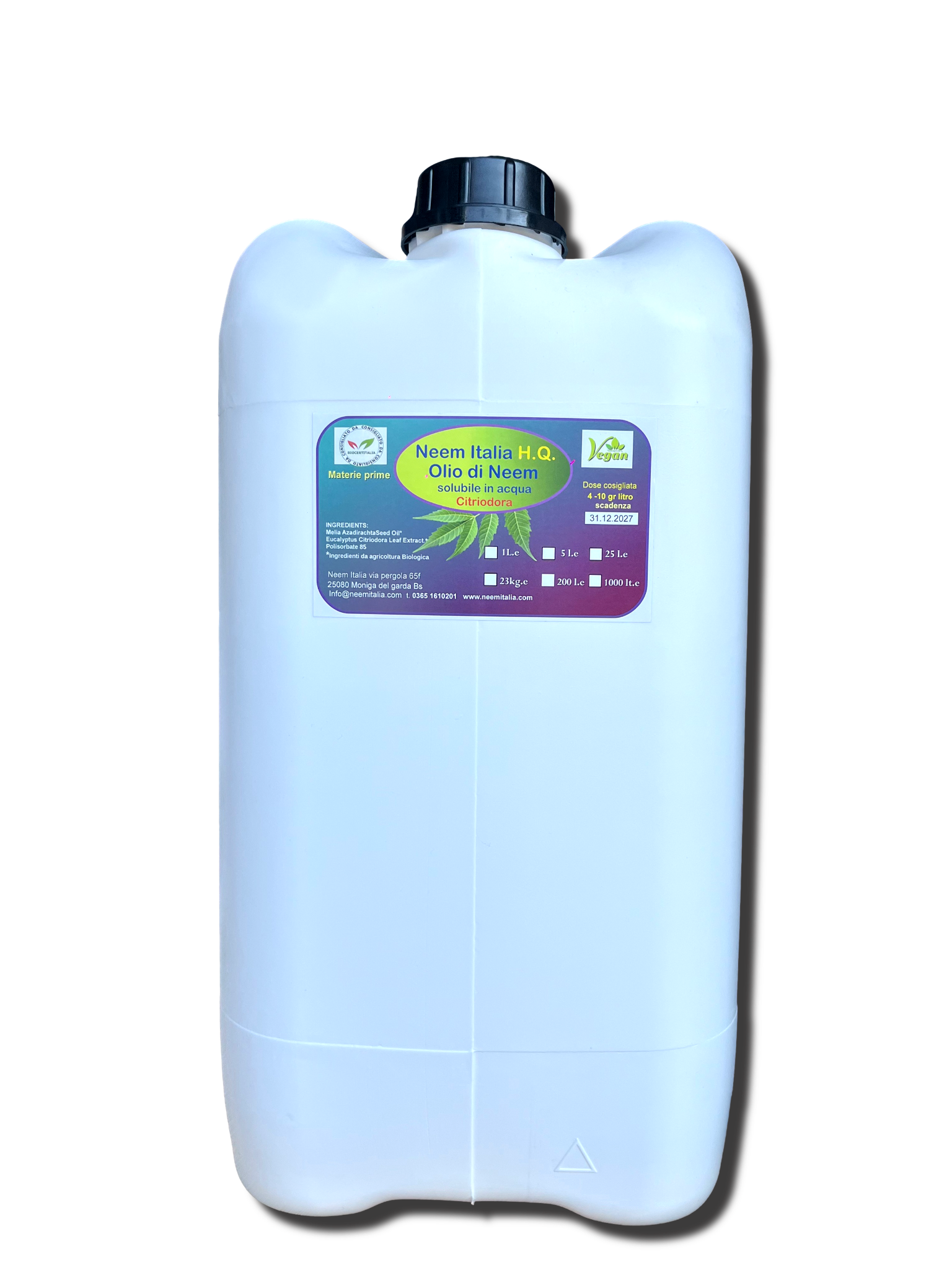 Olio di Neem Citriodora 25 litri
