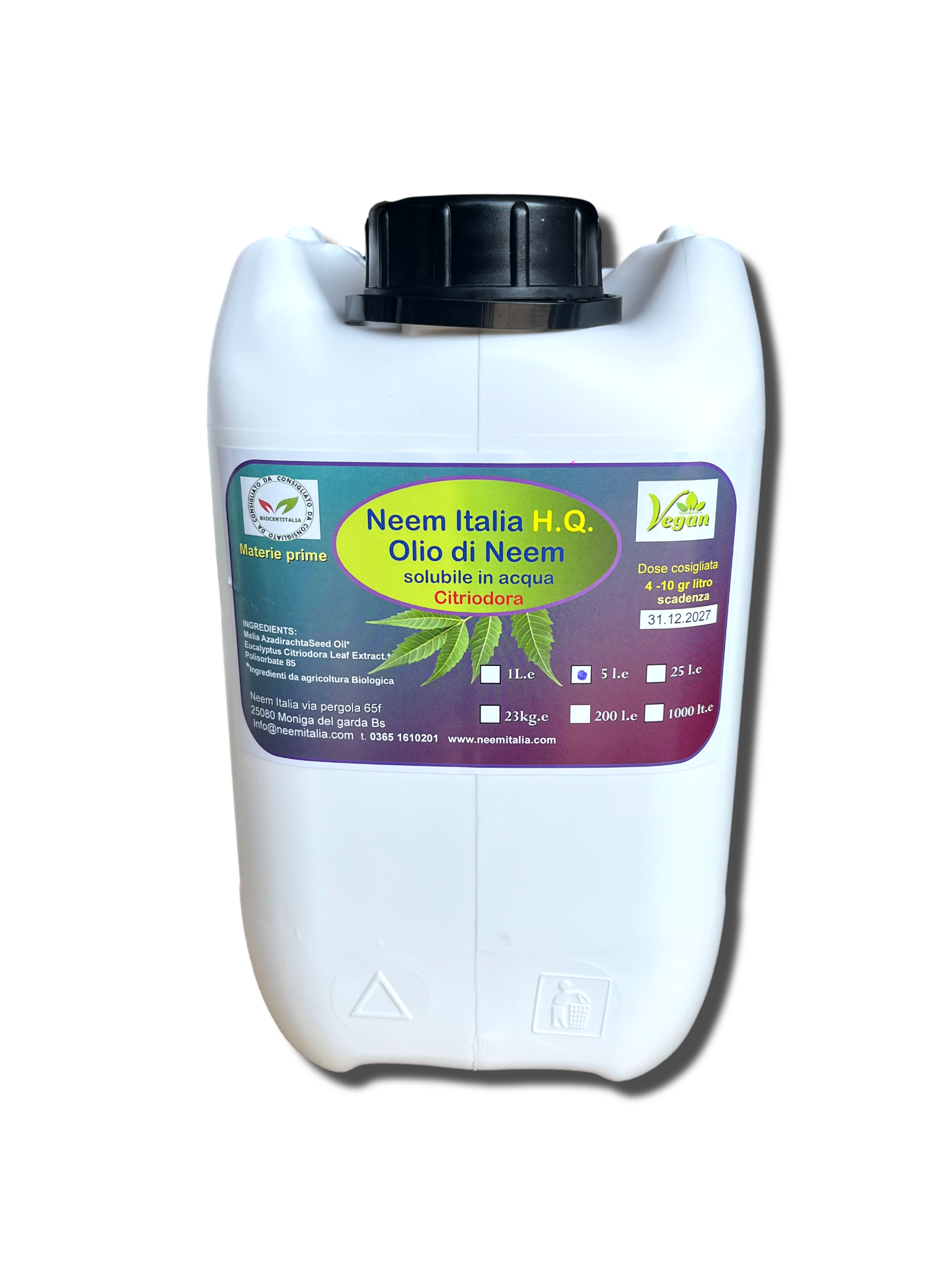 Olio di Neem Citriodora 5 litri