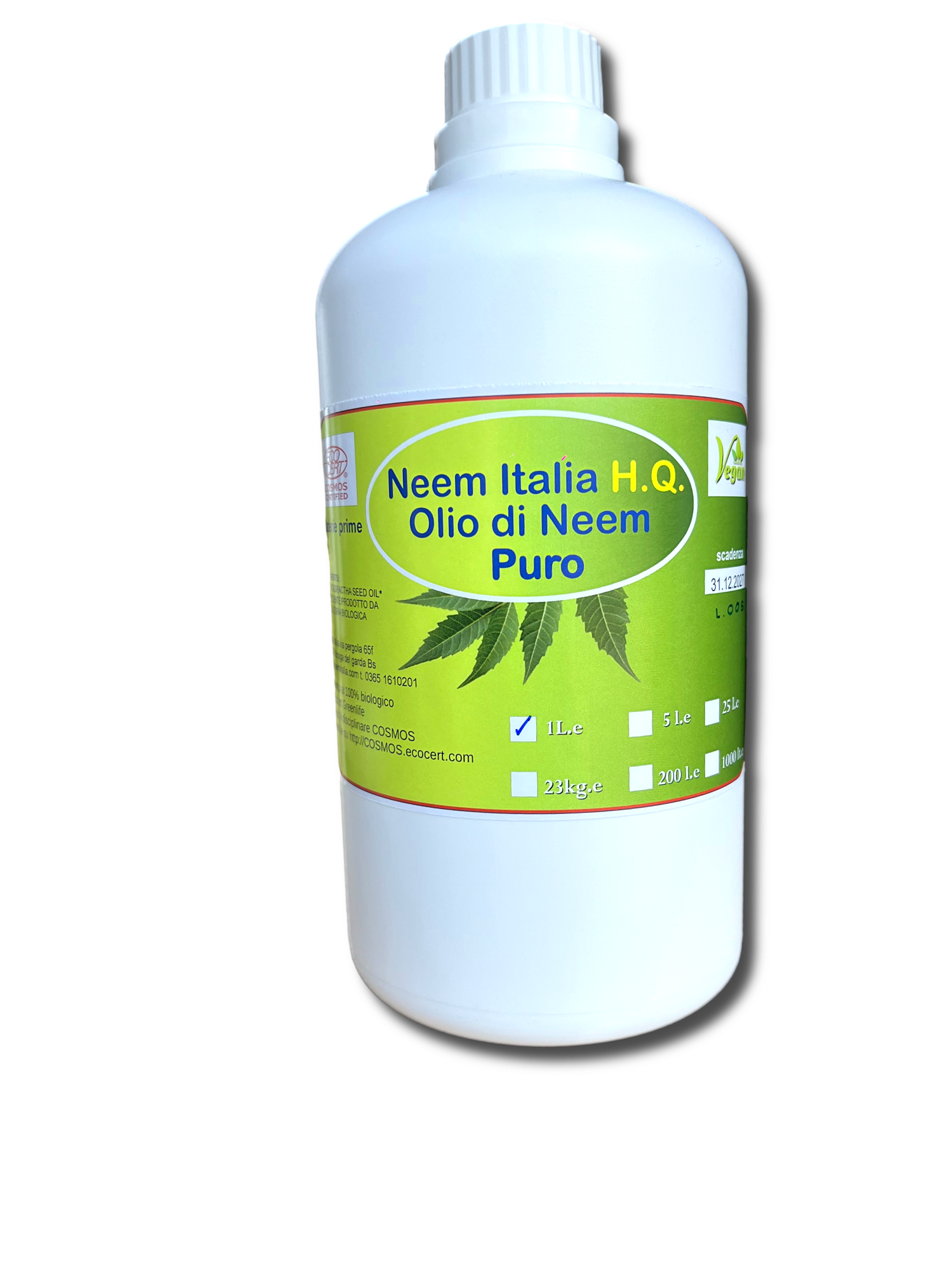 Olio di Neem puro 1 litro