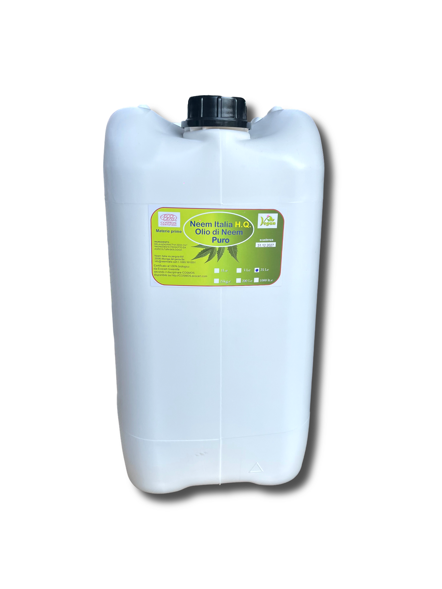 Olio di Neem puro 25 litri