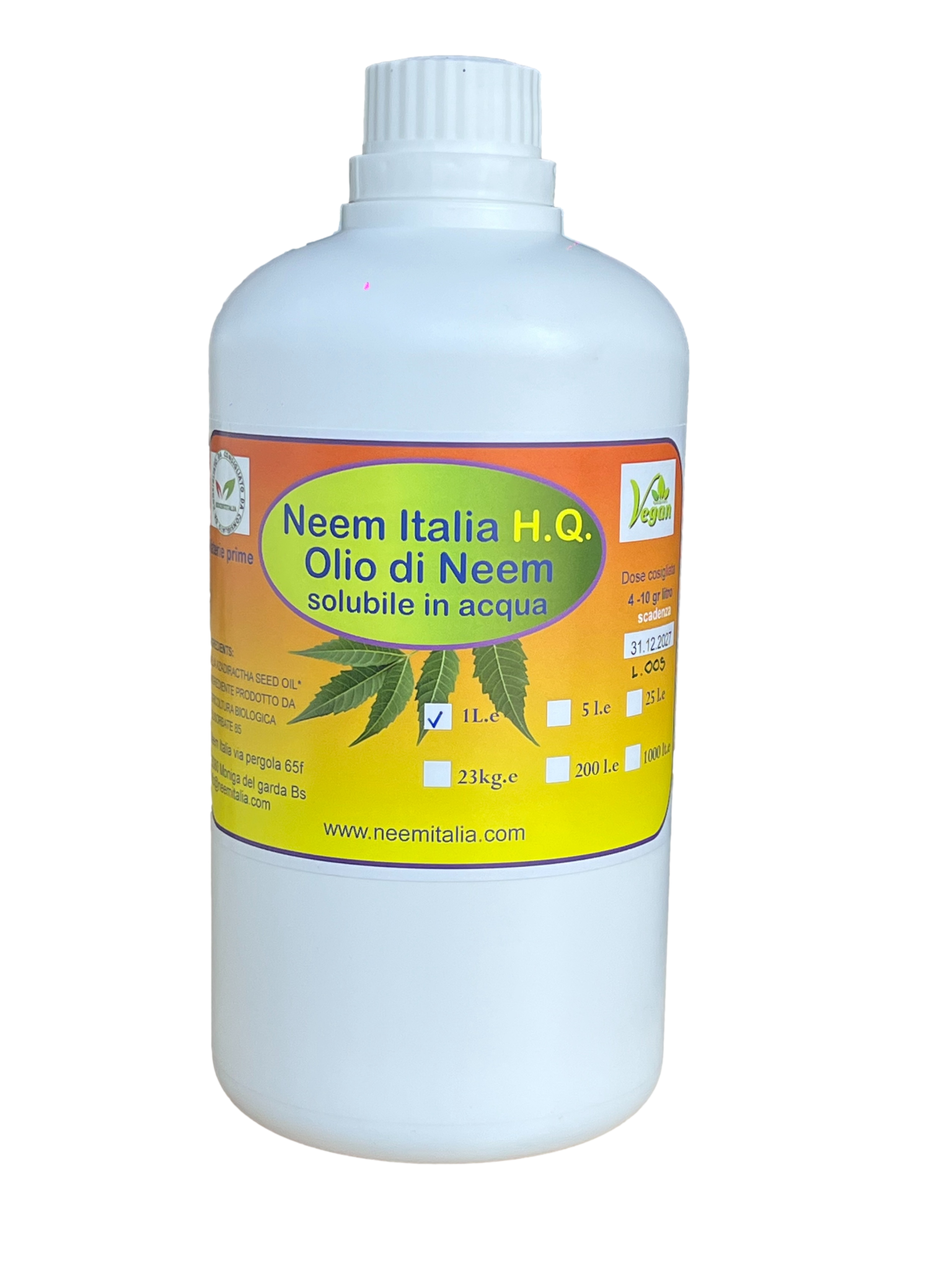 Olio di Neem solubile 1 litro