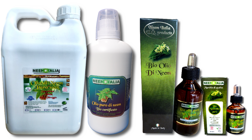confezioni di olio di neem
