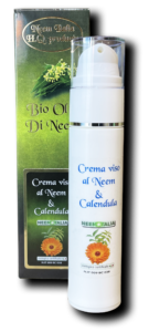 Crema viso giorno-notte al neem e acido ialuronico - tubetto da 50ml con dispenser