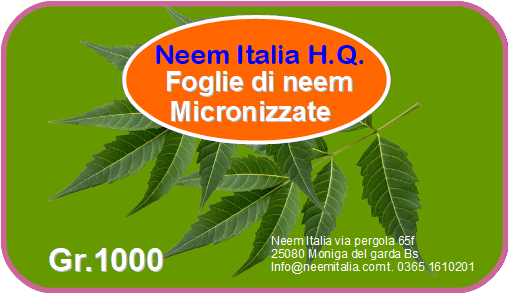 Foglie di Neem micronizzate 1 kg
