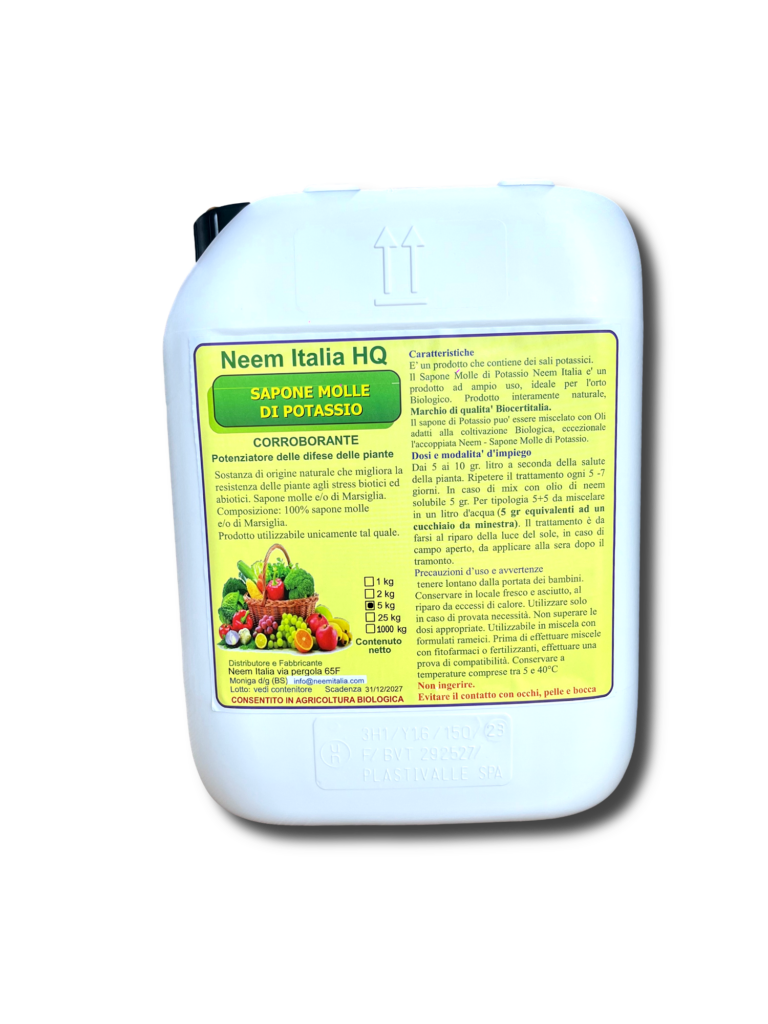 Sapone molle di Potassio Neem Italia formato 5 kg